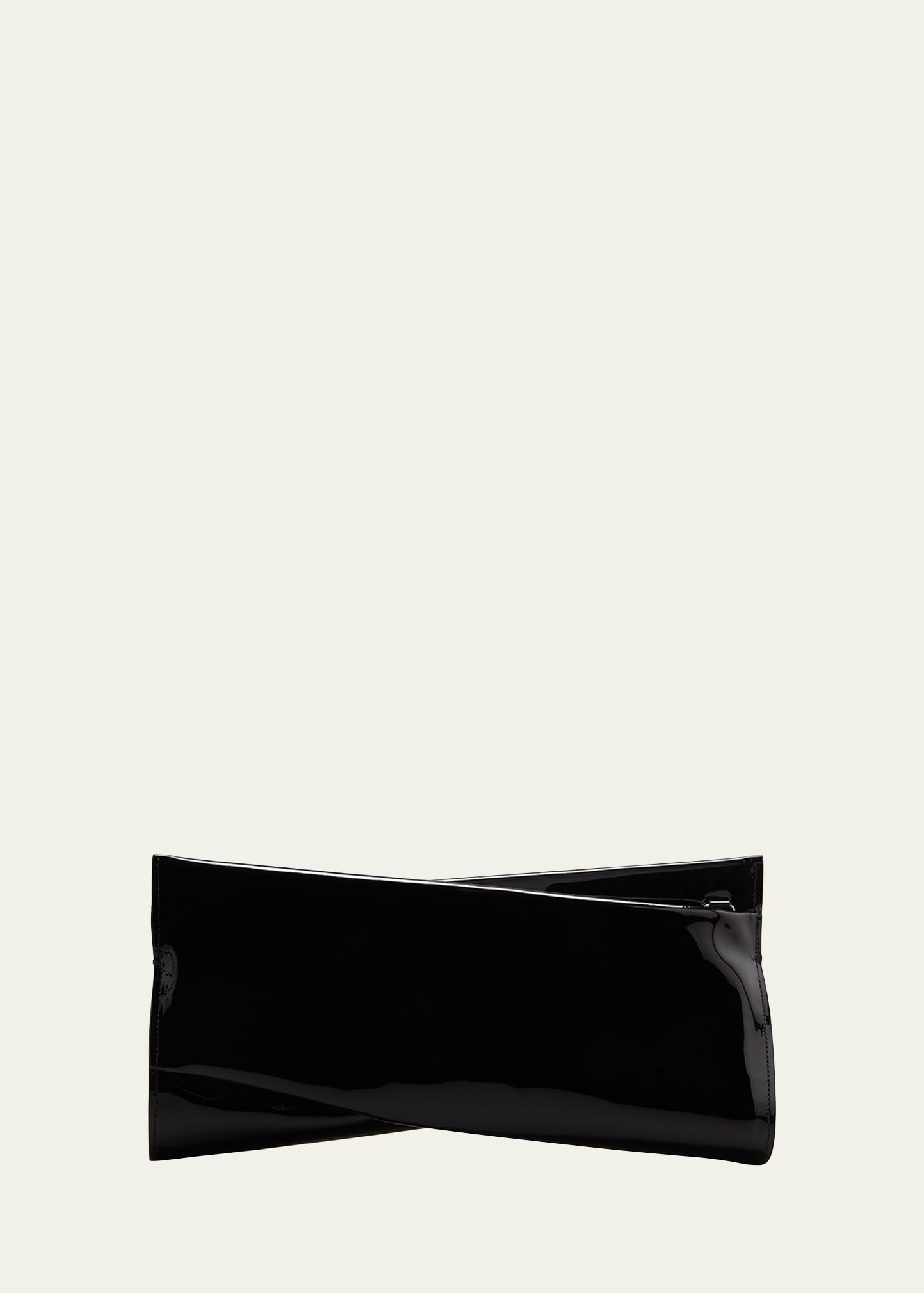 Christian Louboutin Loubi Twist Patent Zip Clutch Bag | Bergdorf Goodman