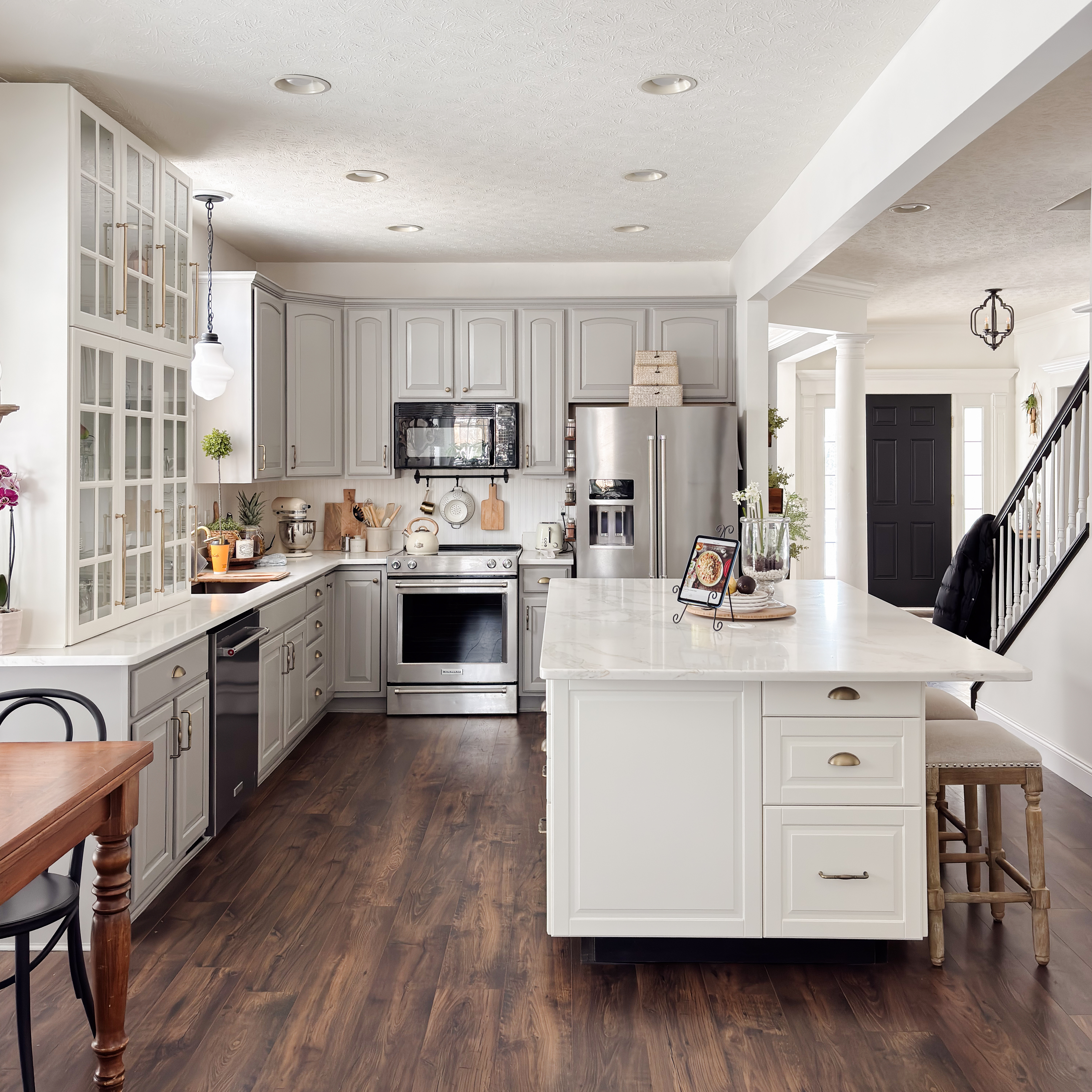  

Kitchen upgrades, including my favorite decor and paint colors. We’ve come a long way with a little elbow grease! #kitchenupgrades #beforeandafter #DIYkitchenremodel #bakerskitchen #Kitfhenaid 

#LTKfoodie #LTKHome #LTKSeasonal