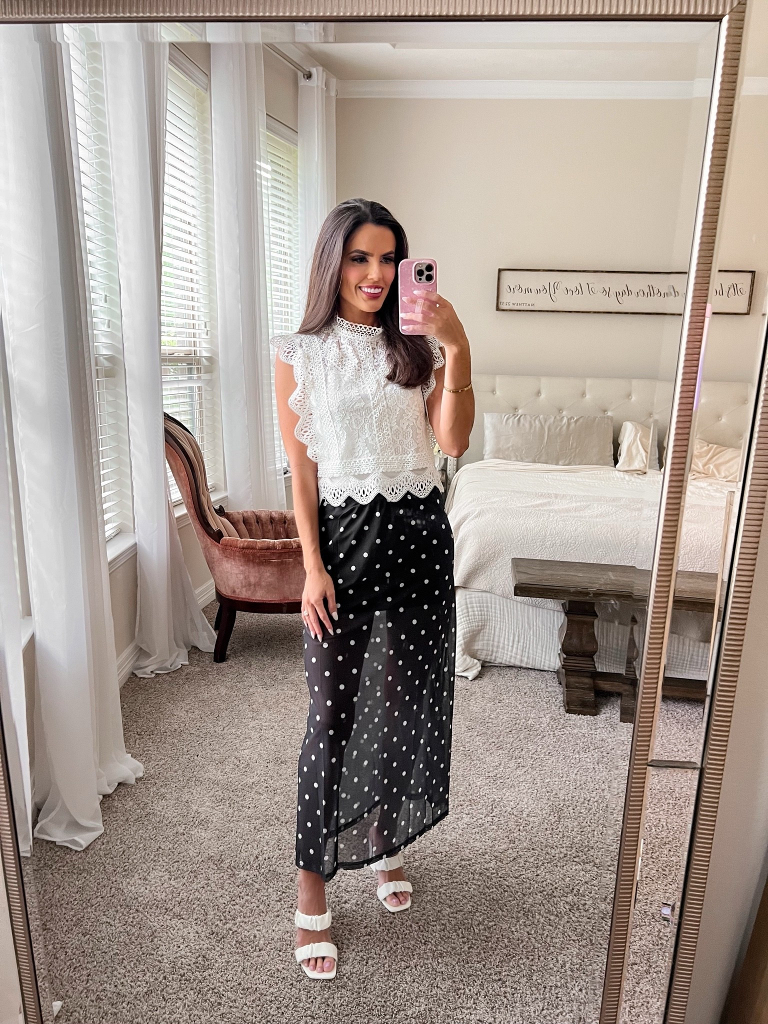 XS in skirt