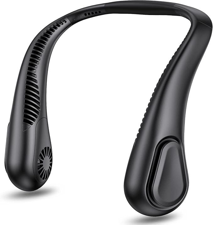 AMACOOL Bladeless Neck Fan Portable Personal Fan 5000mAh Rechargeable Battery Operated Wearable F... | Amazon (US)