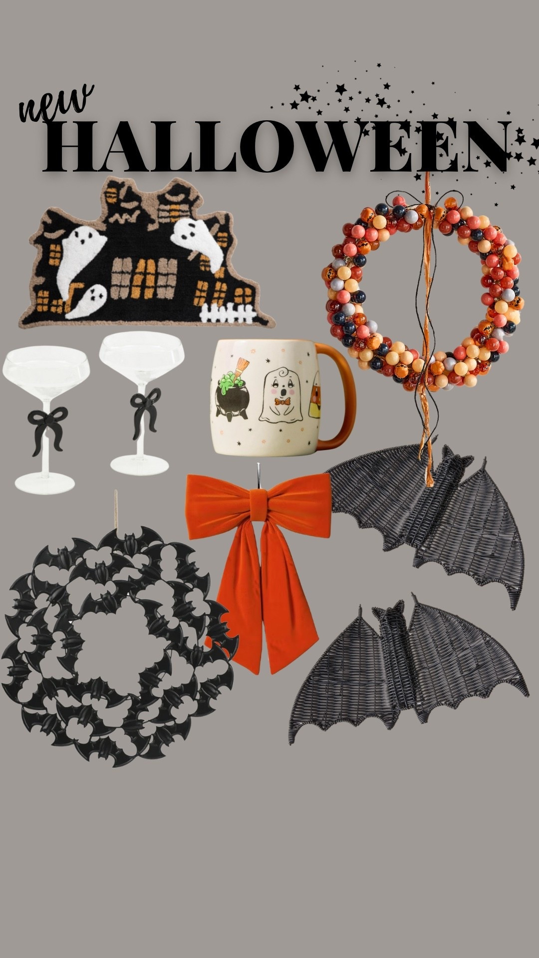 New Halloween finds! Halloween home - Halloween decor - rattan bats - Halloween wreath - Halloween door mat- bat wreath - Halloween mug 

#LTKFamily #LTKSeasonal #LTKHome