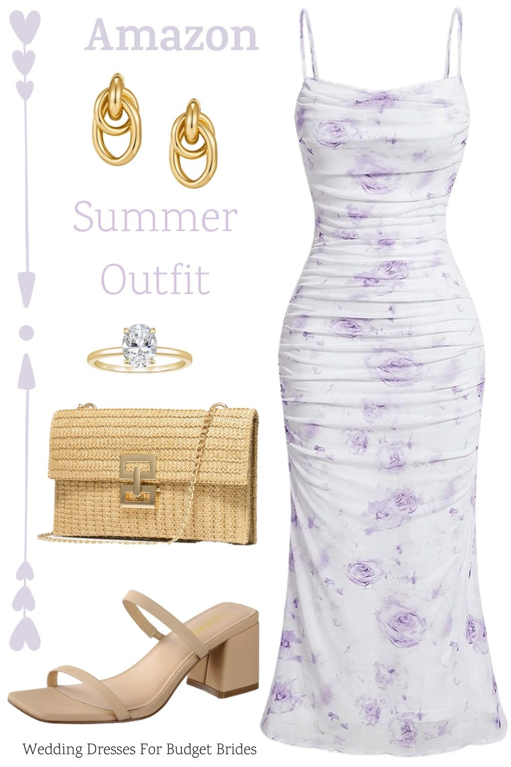 Summer outfit idea for the bride to be for bridal shower, bachelorette party, rehearsal or welcome dinner. Everything on Amazon. 

Garden party outfit, special occasion dress, cocktail dress, party dress, event dress, travel ring.

#LTKSeasonal #LTKWedding