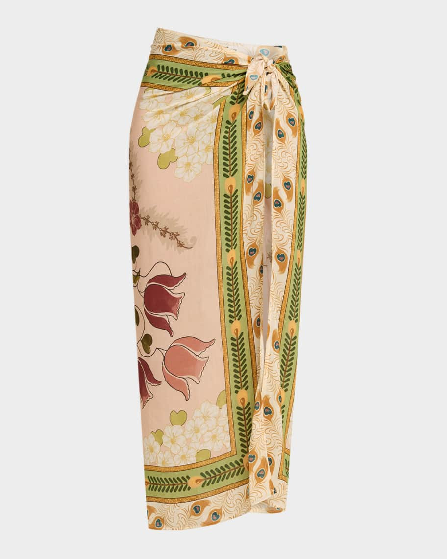 Agua Bendita Verona Printed Pareo Coverup | Neiman Marcus