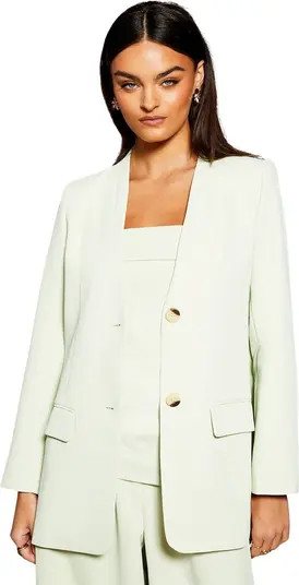 Warehouse Runway Collarless Boxy Blazer | Nordstrom | Nordstrom