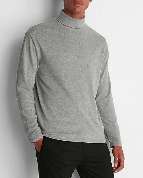 Solid Turtleneck T-shirt | Express