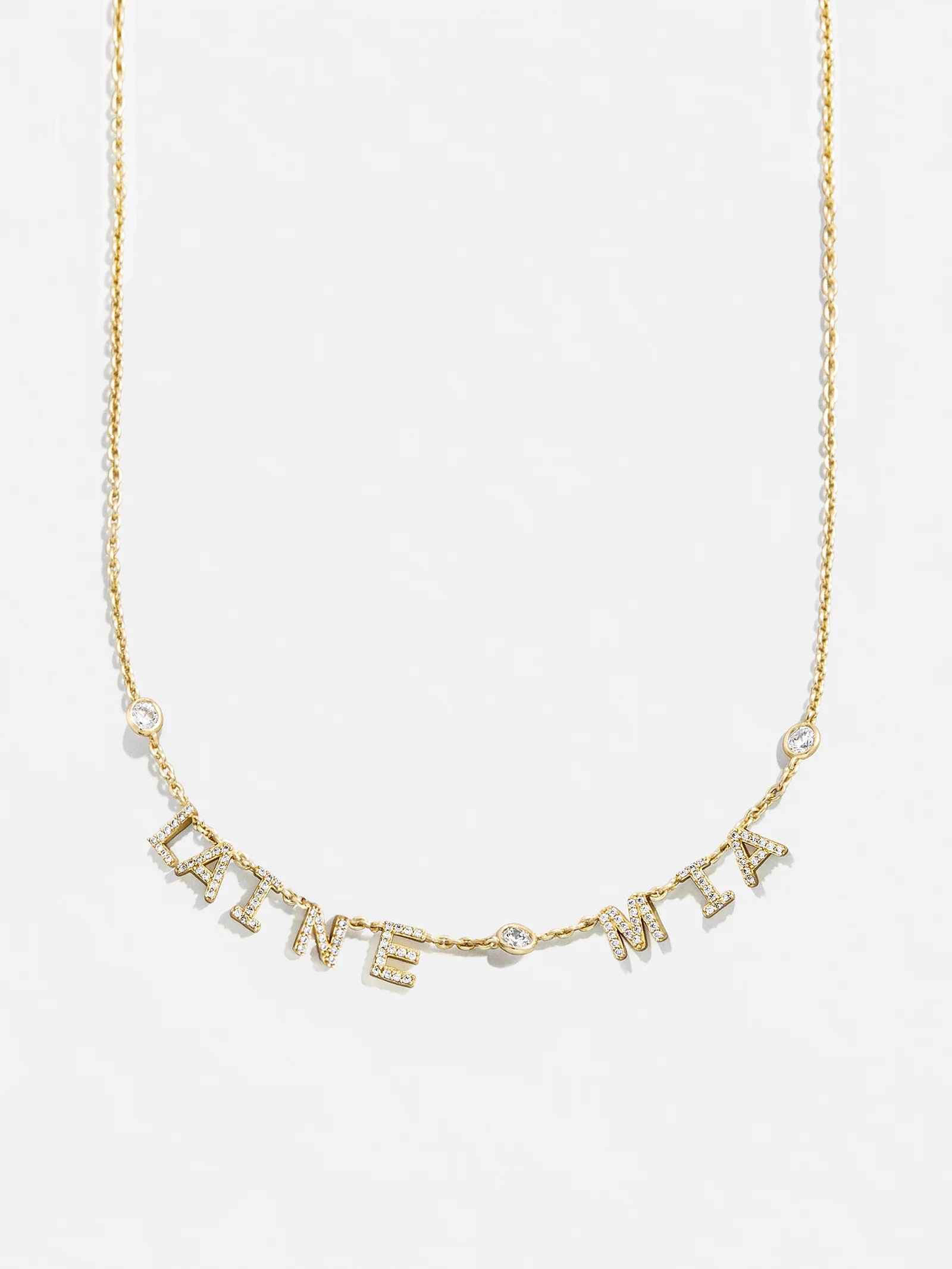 14K Gold Custom Multi Name Necklace - 2 Names | BaubleBar