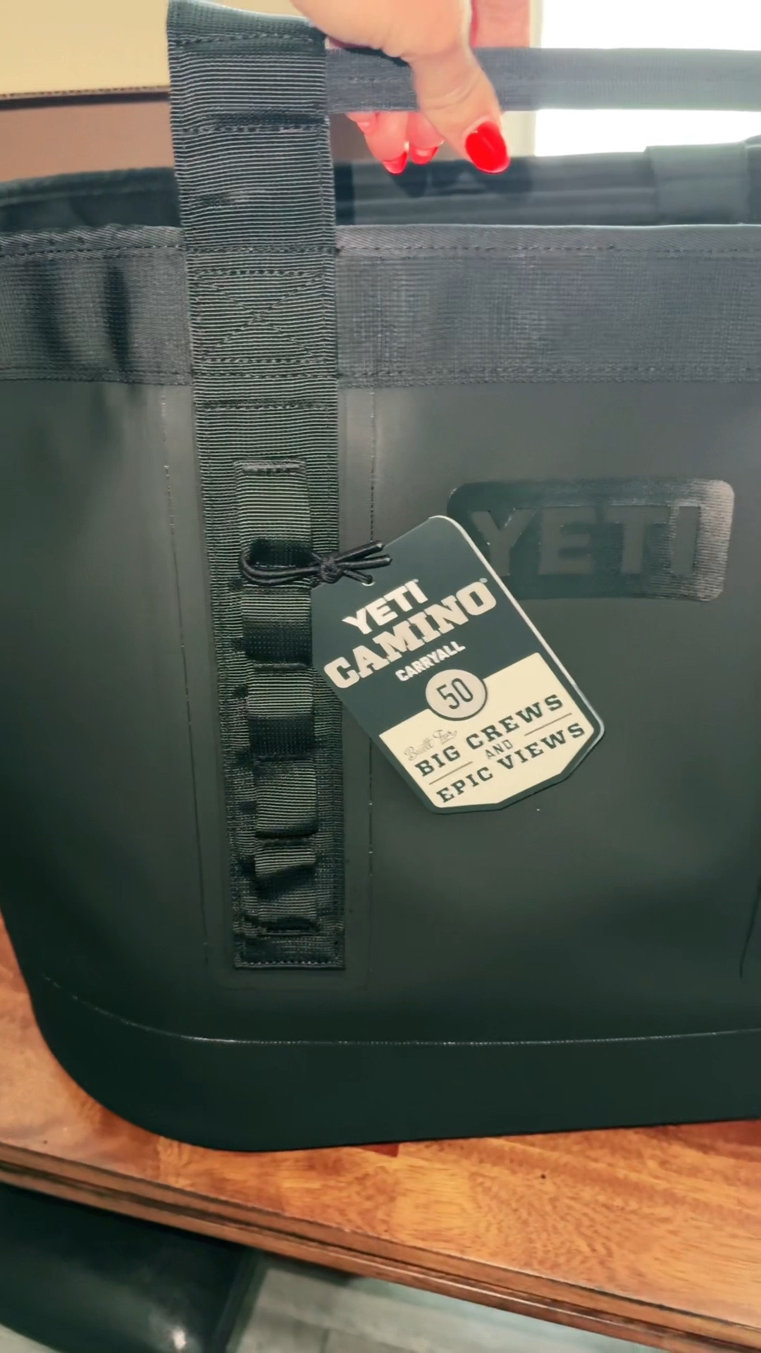 It’s here!!!!! I couldn’t wait for this bag! #yeti #yeticamino50 #camino50 #summertote 