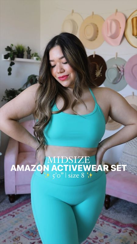 If this Amazon activewear set doesn’t scream SPRING, I don’t know what does 🩵💚 Y’all, it’s the gorgeous turquoise blue-green color for me 😍😍 brb while I daydream of a spring vacay with turquoise waters 🌊🙈

Green leggings - wearing medium
Green sports bra - wearing large
Nike Air Max 90 Futura - fits TTS



Amazon workout set, Amazon gym set, Amazon leggings, Amazon sports bra, athleisure style, Lululemon look for less, Amazon fashion, Amazon finds, Amazon outfits, size 8 outfits, midsize outfits, gym outfit, Nike Air Max 90 Futura 

#LTKfindsunder50 #LTKmidsize #LTKfitness