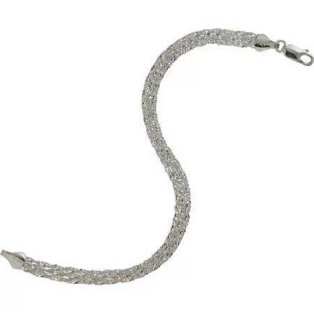 Women s Sterling Silver 035 3-Strand Singapore Bracelet 7.5 | Walmart (US)