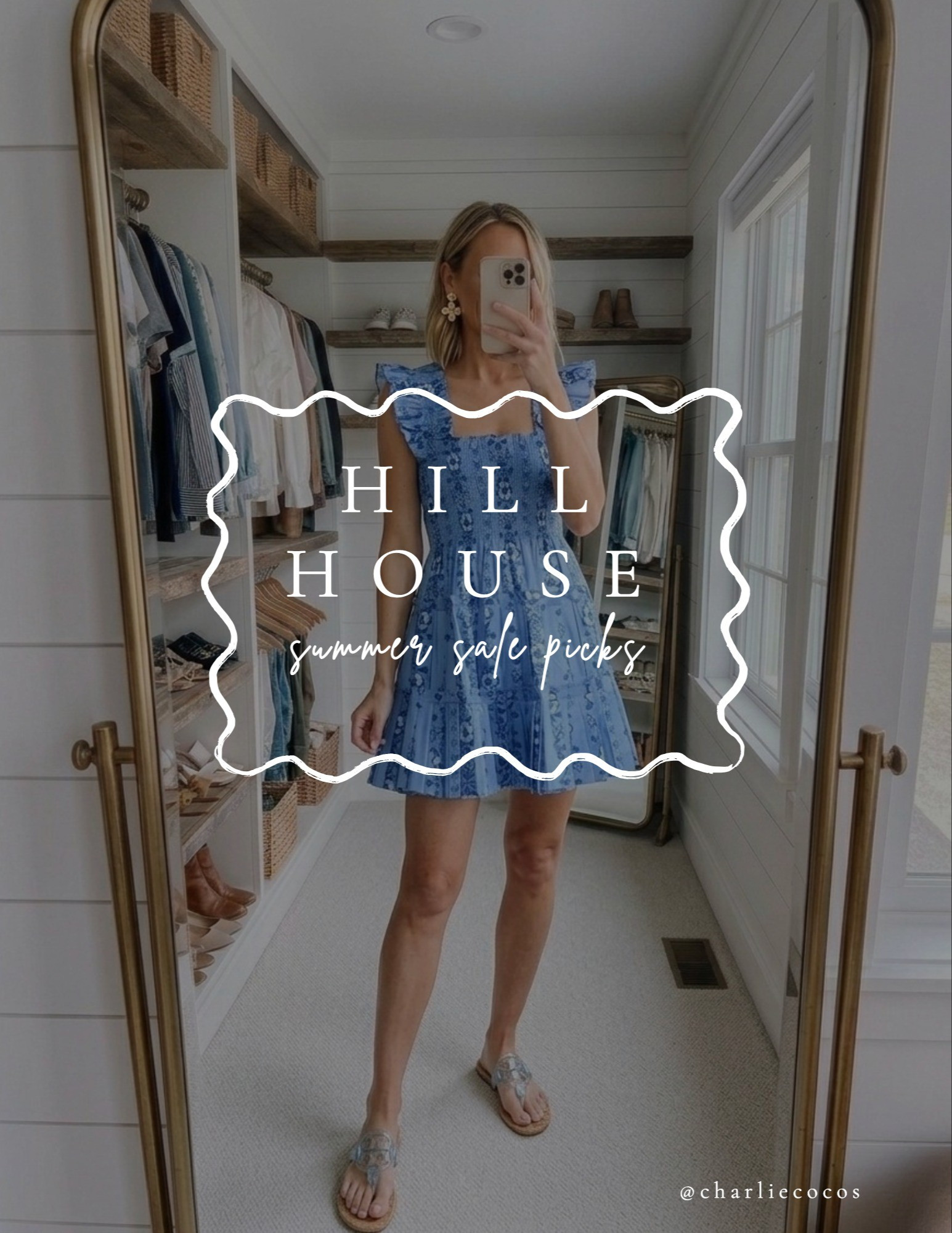 Hill House Summer Dress SALE picks! Hill house home dresses on sale, plus extra 20% off! My top picks! Hill house nap dress. 4th of july dresses. Fourth of July dresses. Red, white and blue. Summer dresses. Vacation dress. Beach dress. 

#LTKSaleAlert #LTKOver40