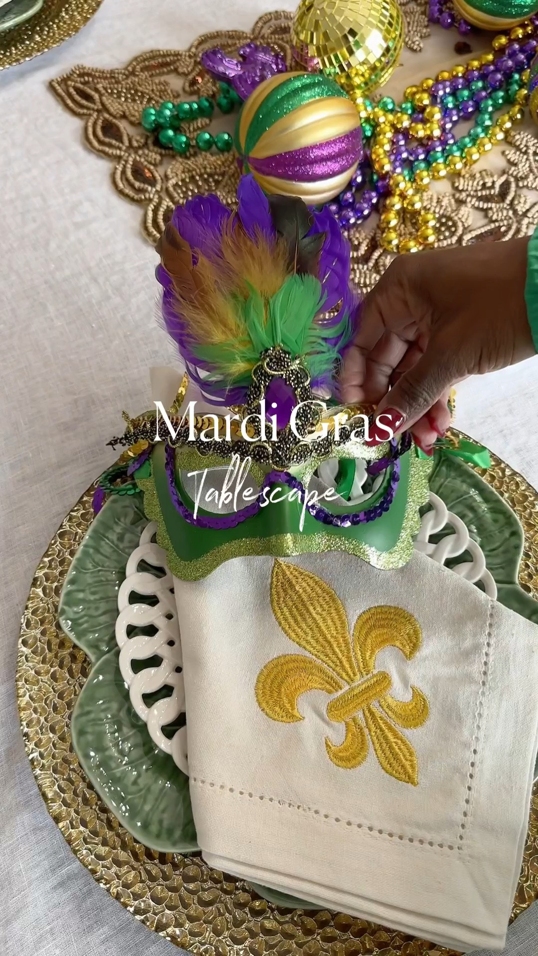 Mardi Gras Tablescape Decor

#LTKhome #LTKparties #LTKover40
