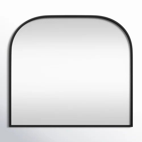 Wade Logan® Bhargava Large Mantel Mirror Arched Rounded Corner Wall Mirror For Bathroom, Living ... | Wayfair North America