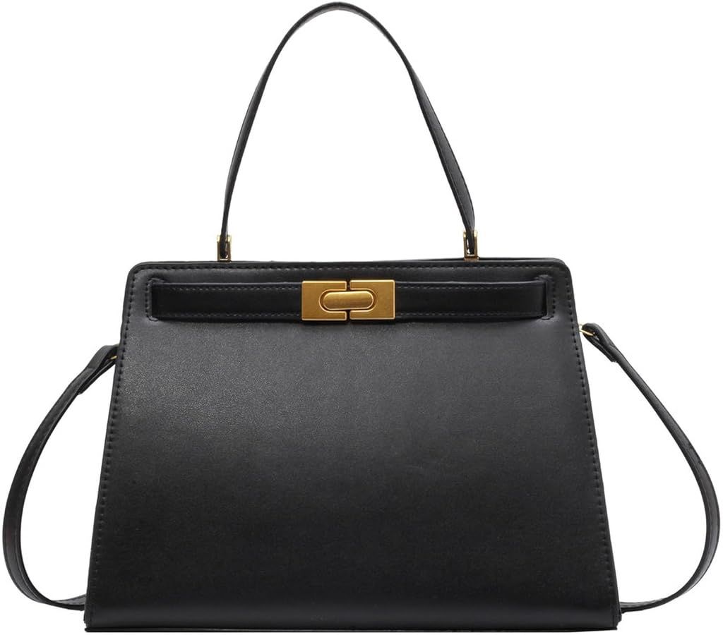 General Size Women's Top Closure Faux Leather Handbag Daily Commuter Crossbody Durable Shoulder B... | Amazon (US)