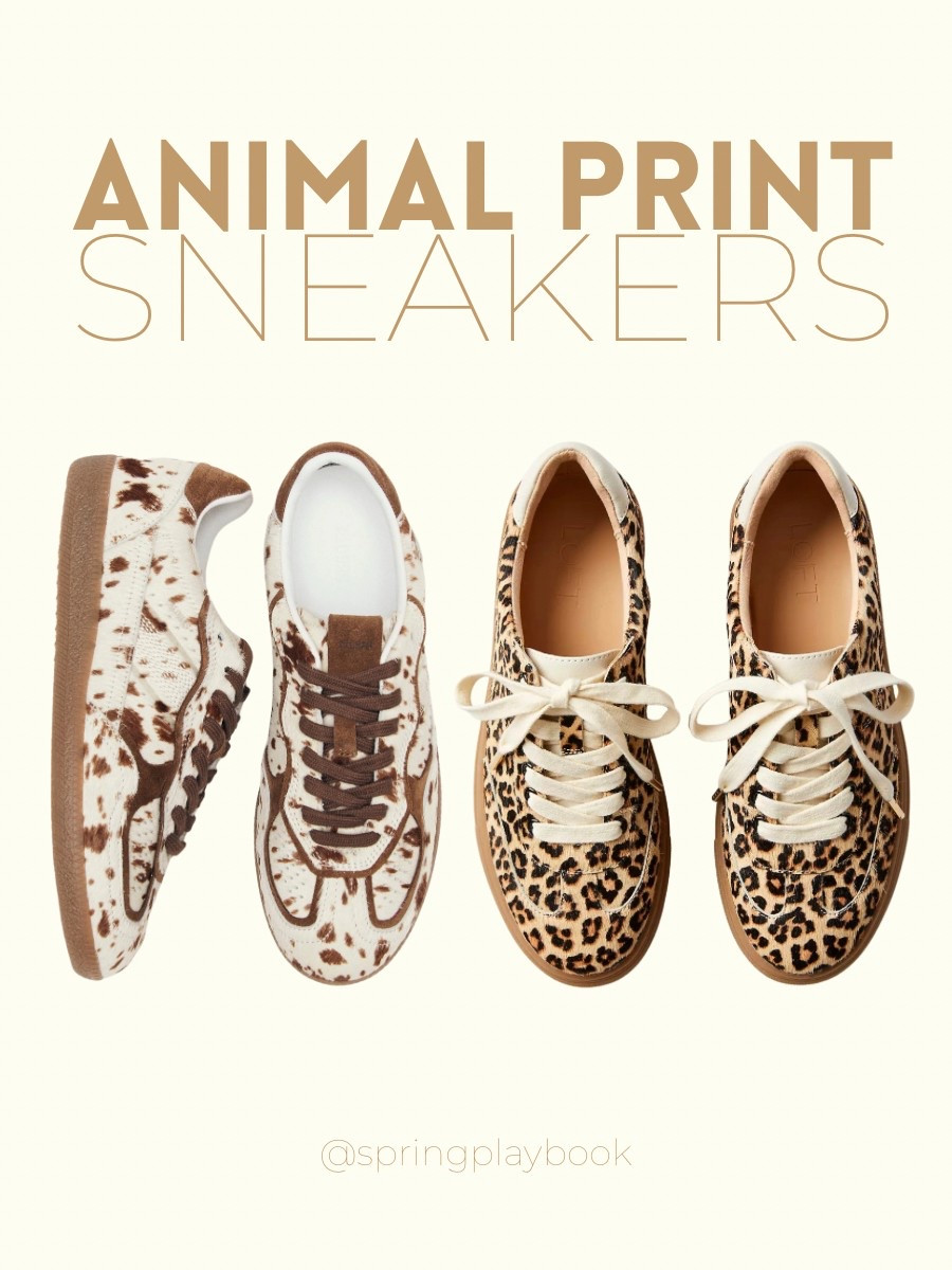 Animal Print Sneakers: Cow print & Leopard. Although I think they call them Cheetah. 

#createdcolorful #createdcolorfulspring #hocspring #tcispring #pcaspring #lightspring #warmspring #truespring #brightspring #clearspring #paintboxspring #bluespring #hocautumn #springsneakers

#LTKShoeCrush #LTKSpringSale #LTKSaleAlert
