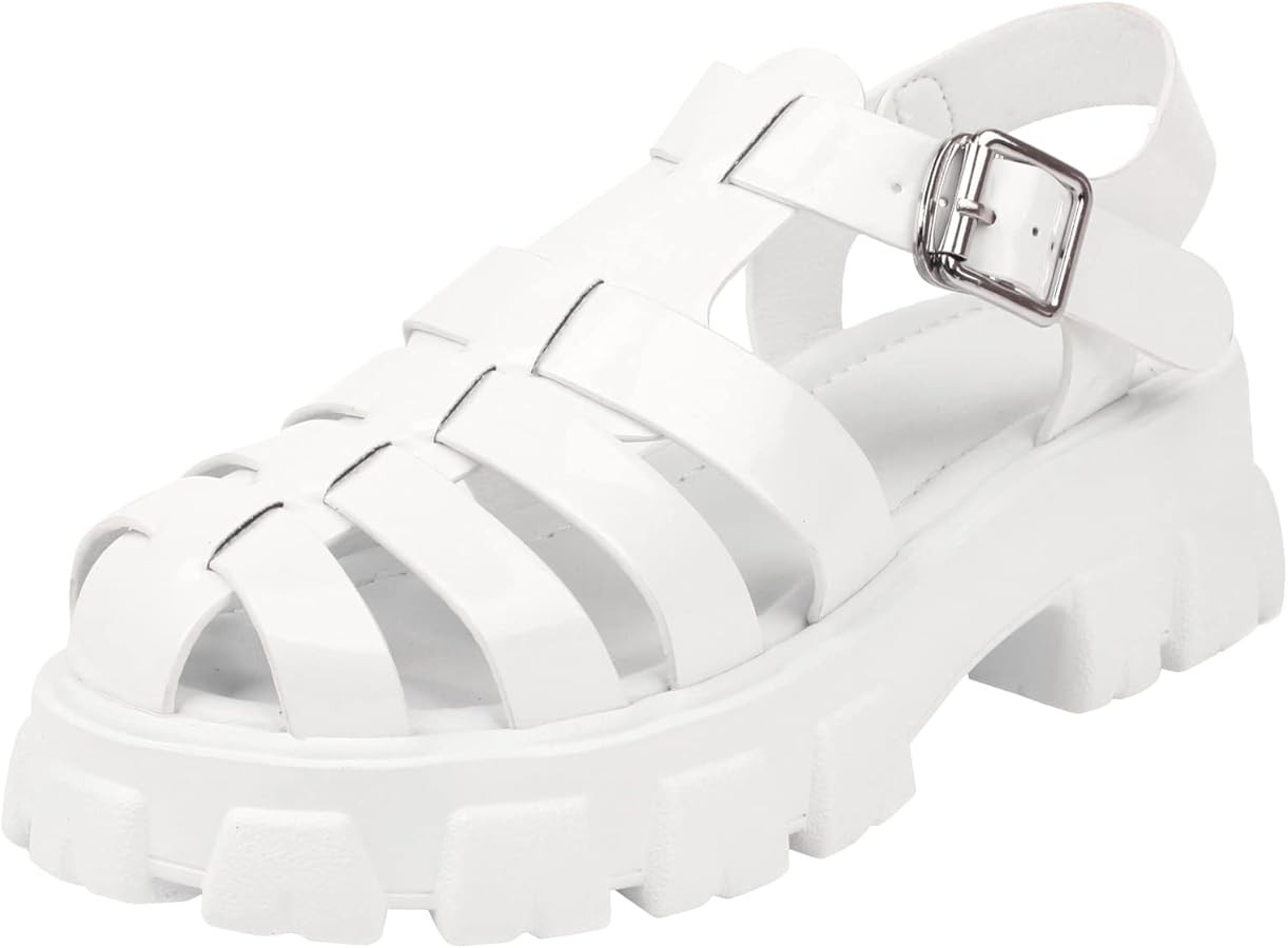 Women's Platform Sandals Wide Chunky Sandals Lug Sole Fisherman Summer Sandals | Amazon (US)