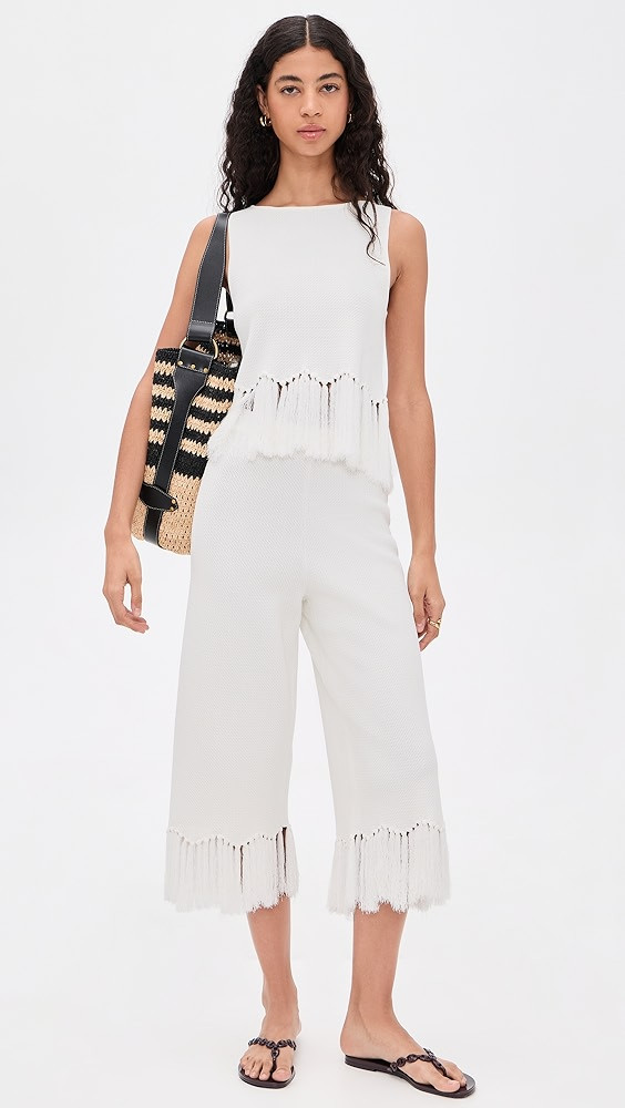 Fringe Detailed Sleeveless Knit Top | Shopbop