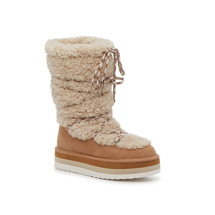 Madden Girl Hop Boot | Women's | Ivory/Light Tan | Size 6 | Boots | DSW