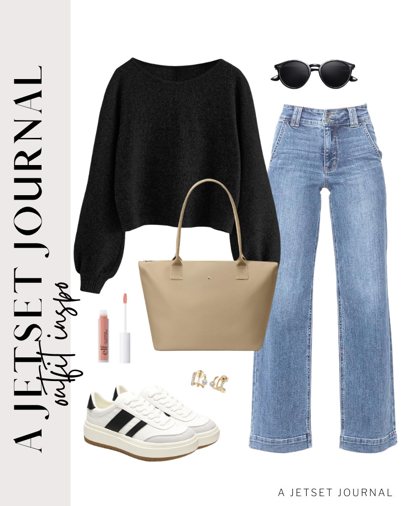 This latest outfit idea is a great look for your movie dates and late-night strolls! A black ribbed knit sweater paired with light-wash jeans for a chic look. To finish the look, use a KALIDI tote bag and Project Cloud’s platform sneakers. 

 #LTKSeasonal #LTKSaleAlert #LTKTravel