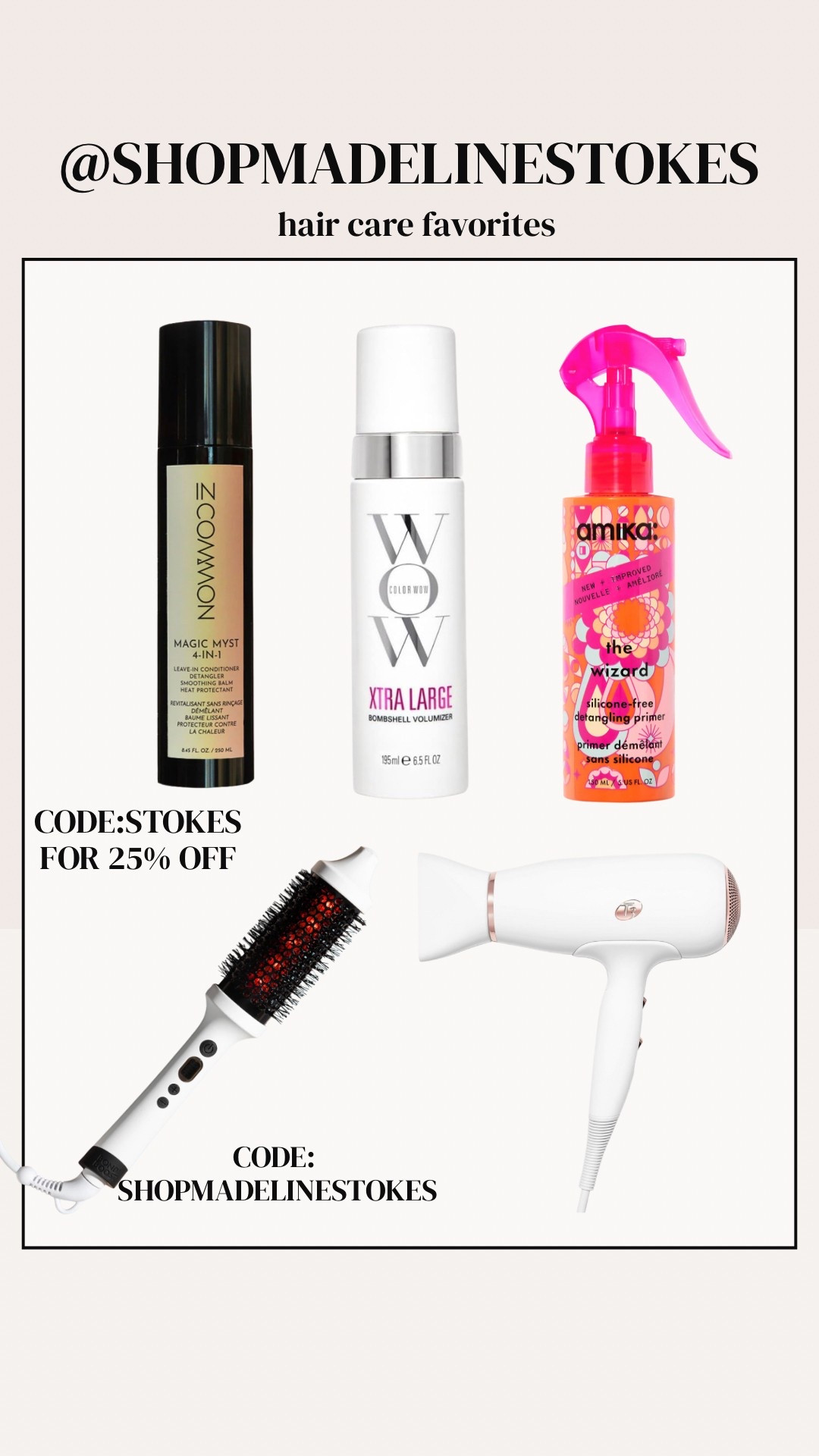 All of my current hair care favorites after the shower! Loving this thermal rolling brush (SHOPMADELINESTOKES) for free shipping! 

#LTKStyleTip #LTKFindsUnder100 #LTKBeauty