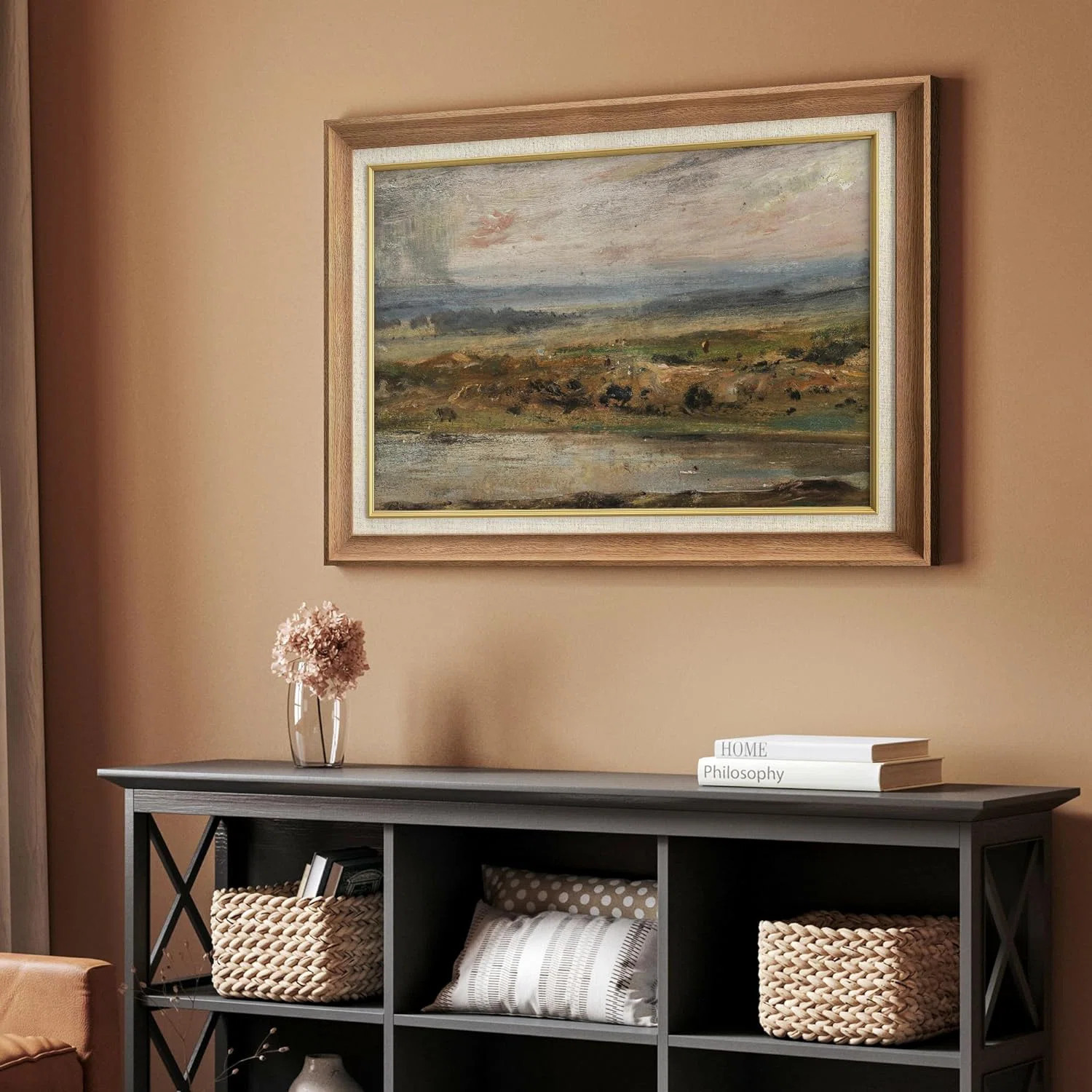 " IDEA4WALL Premium Framed Wall Art Rustic Countryside Village Nature Wilderness Illustrations Fi... | Wayfair North America