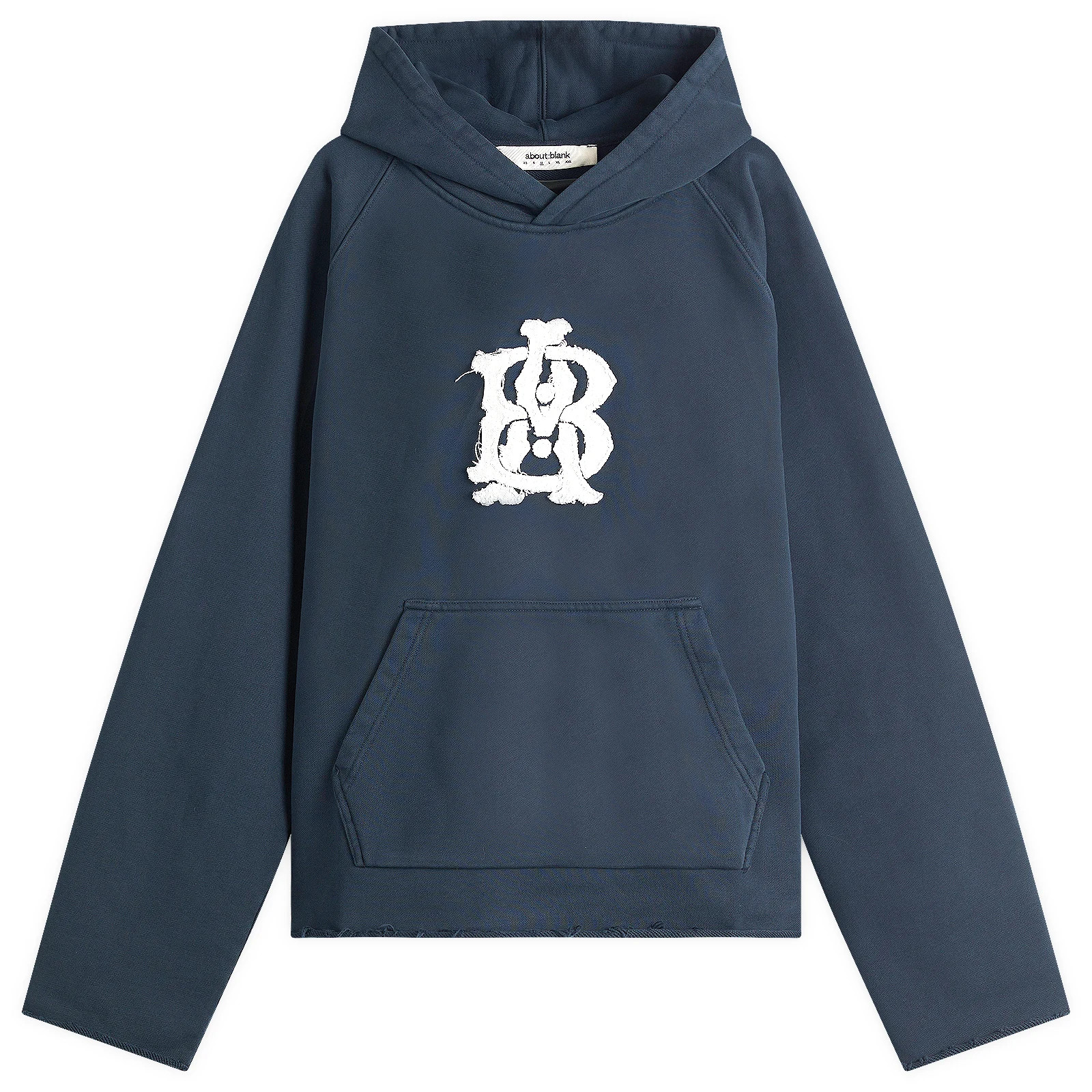 about:blank Monogram Cut Off Hoodie | END. Clothing