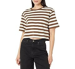 The Drop Women's Sydney Short-Sleeve Cropped Crewneck T-Shirt | Amazon (US)