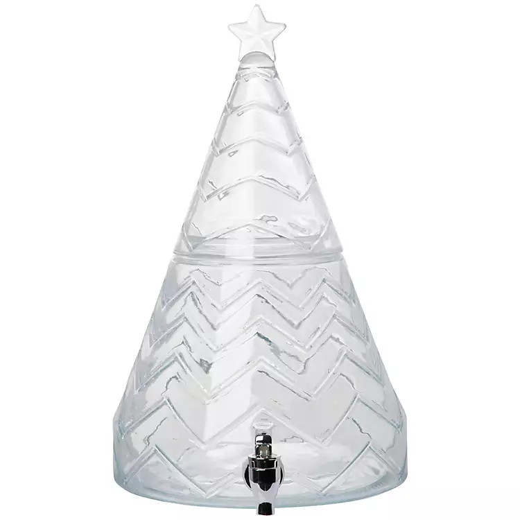 Christmas Tree 2-Gallon Beverage Dispenser | Kirkland's Home