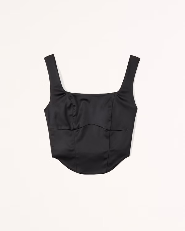 Satin Corset Top | Abercrombie & Fitch (US)