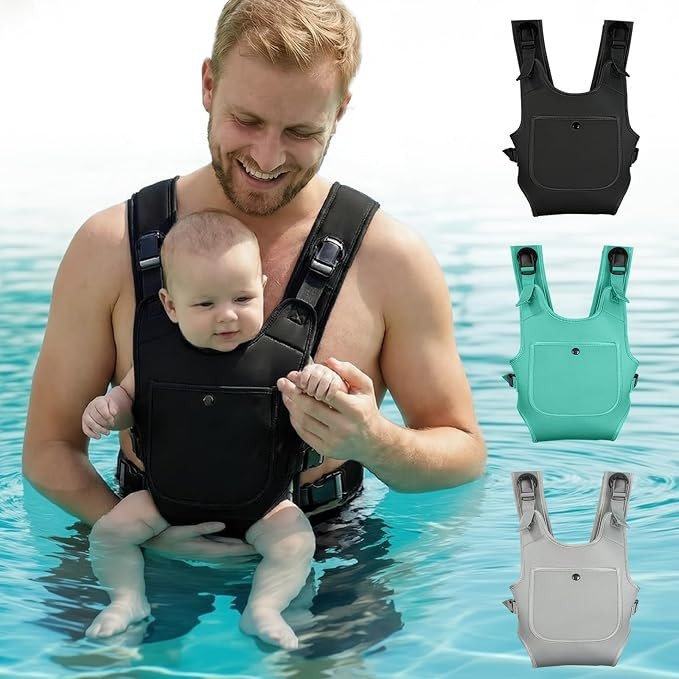 Neoprene Water Baby Carrier Newborn to Toddler, Ergonomic Waterproof Infant Chest Holder with Adj... | Amazon (US)