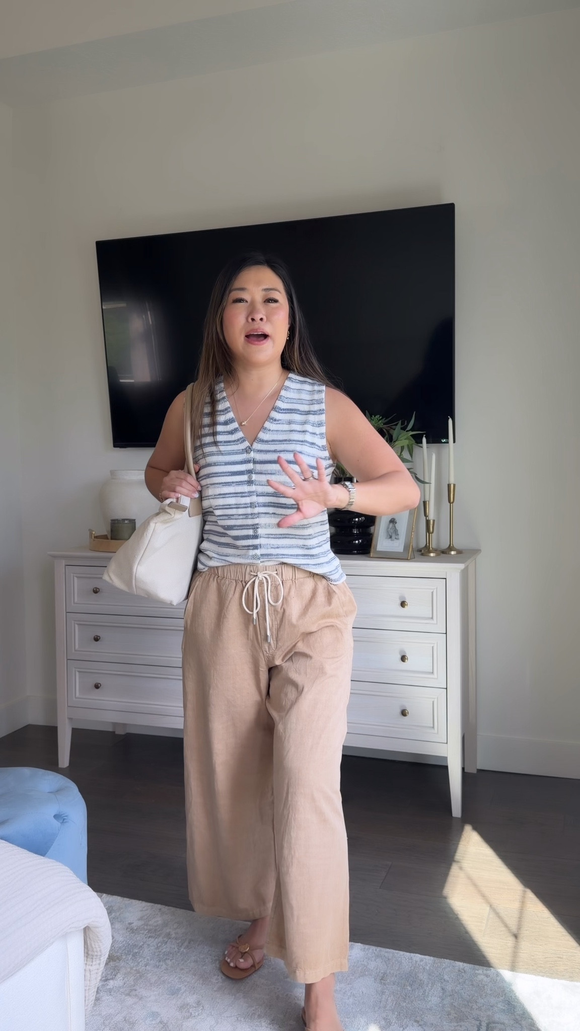 Target Summer Outfits
Striped Tank: Small
Pull On Pants: Medium

#LTKootd #LTKSeasonal #LTKPetite