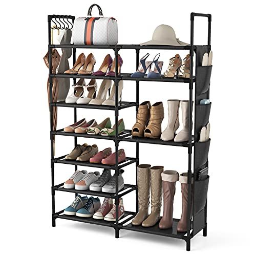 VTRIN Shoe Rack Shoe Organizer 7 Tier Shoe Rack for Entryway Holds 24-28 Pairs Shoe and Boots Shelf  | Amazon (US)