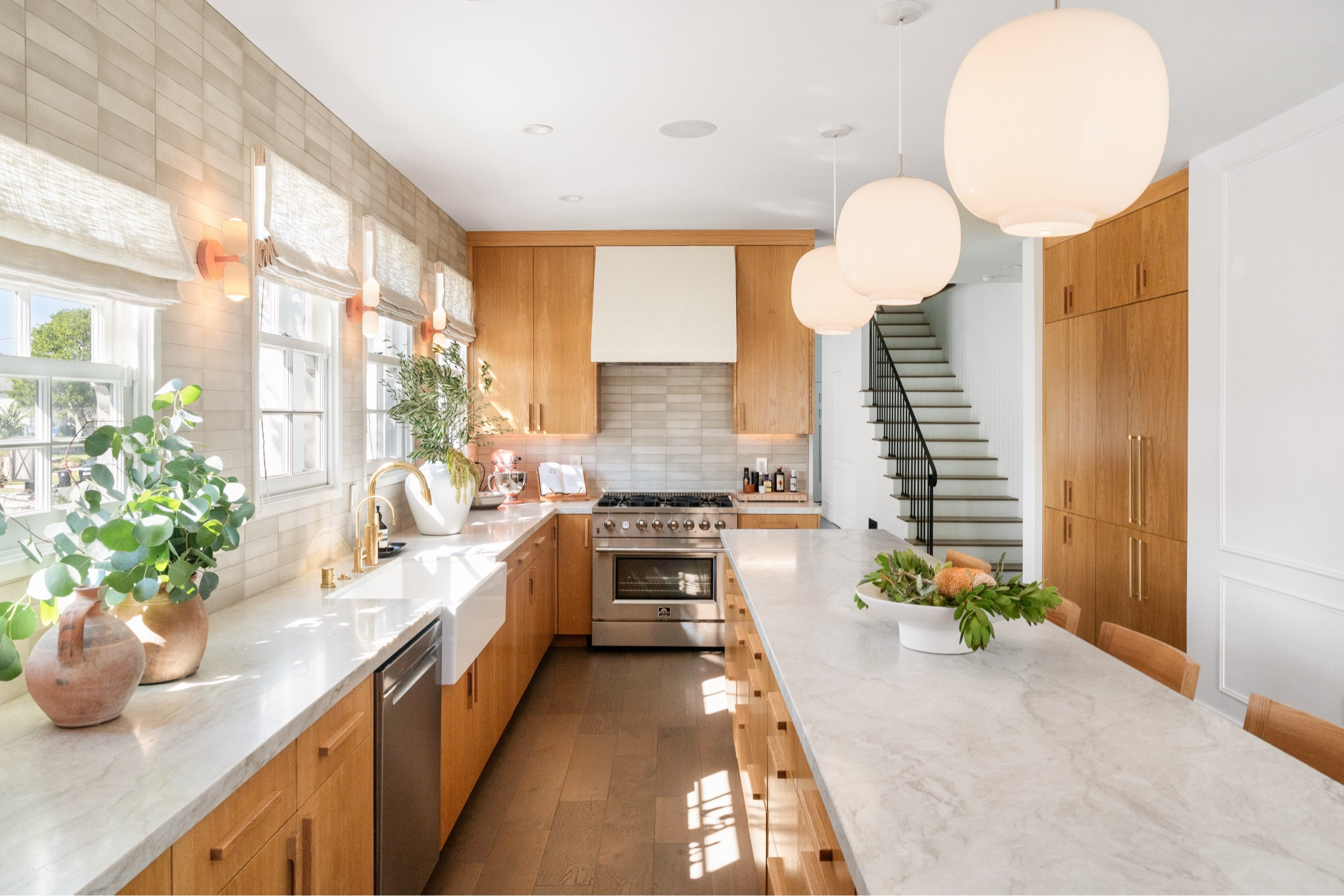 All of the elements we chose for this kitchen come together to create a bright & serene heart of the home. 

#LTKhome #LTKstyletip