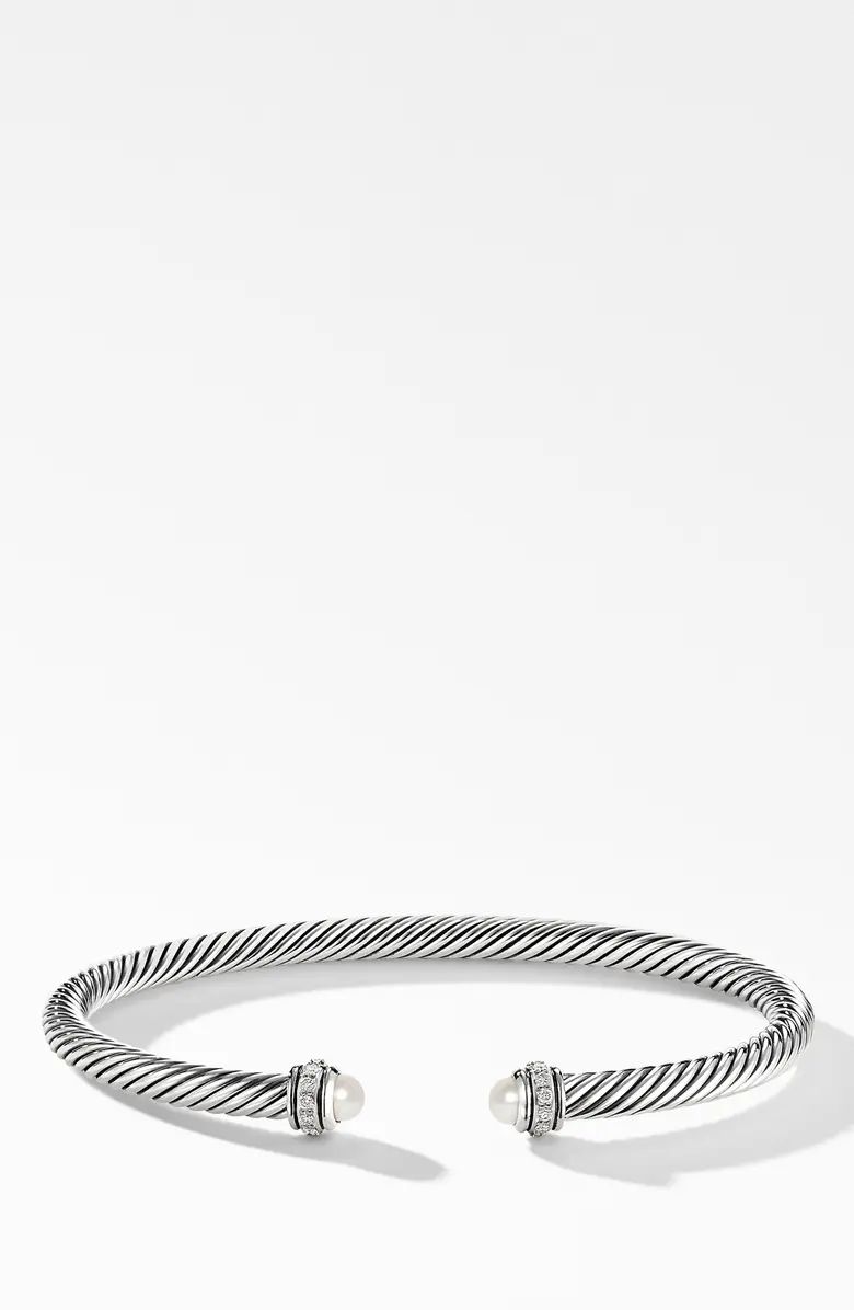 David Yurman 4mm Cable Classic Bracelet with Semiprecious Stones & Diamonds | Nordstrom | Nordstrom