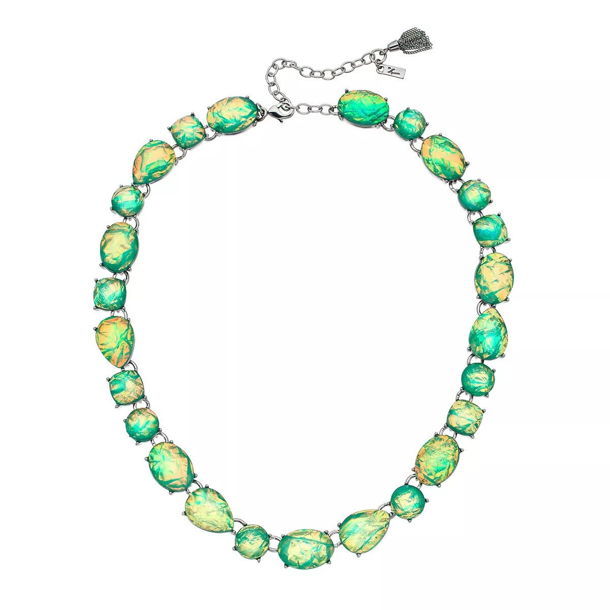 Simply Vera Vera Wang Green Simulated Crystal Collar Statement Necklace | Kohl's