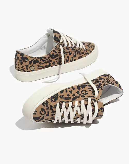 Sidewalk Low-Top Sneakers in Leopard Print Recycled Canvas | Madewell