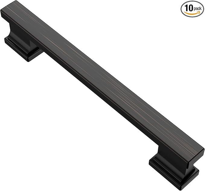 Alzassbg AL3061ORB Oil Rubbed Bronze, 5 Inch(128mm) Hole Centers Cabinet Hardware Modern Drawer H... | Amazon (US)
