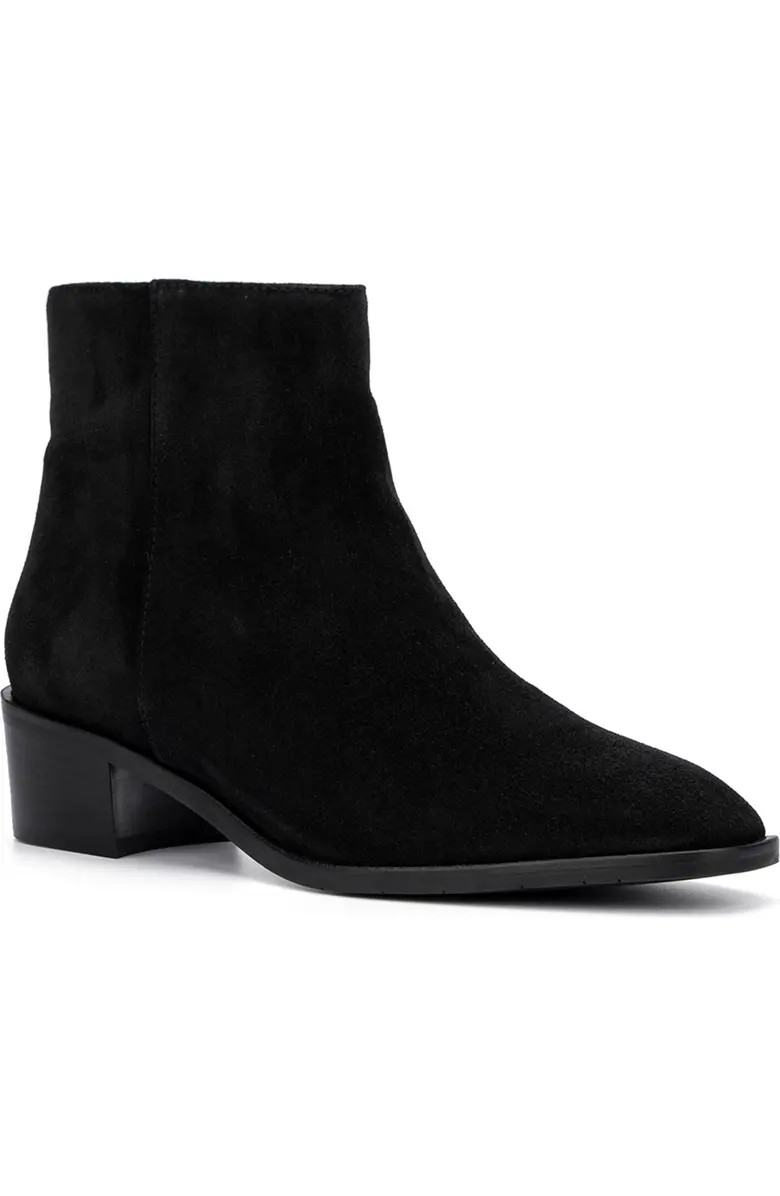 Reeta Luxe Weatherproof Suede Bootie (Women) | Nordstrom