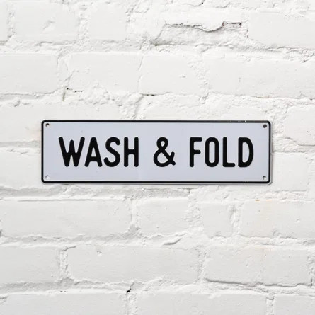 Crooked and Spur Wash & Fold Aluminum Sign | Wayfair | Wayfair North America