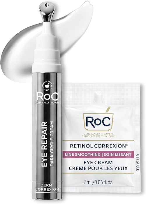 RoC Derm Correxion Retinol Eye Repair Dark Circle Cream Treatment with Niacinamide, Resveratrol, ... | Amazon (US)