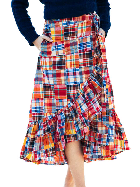 Nantucket Soirée Madras Skirt | Kiel James Patrick