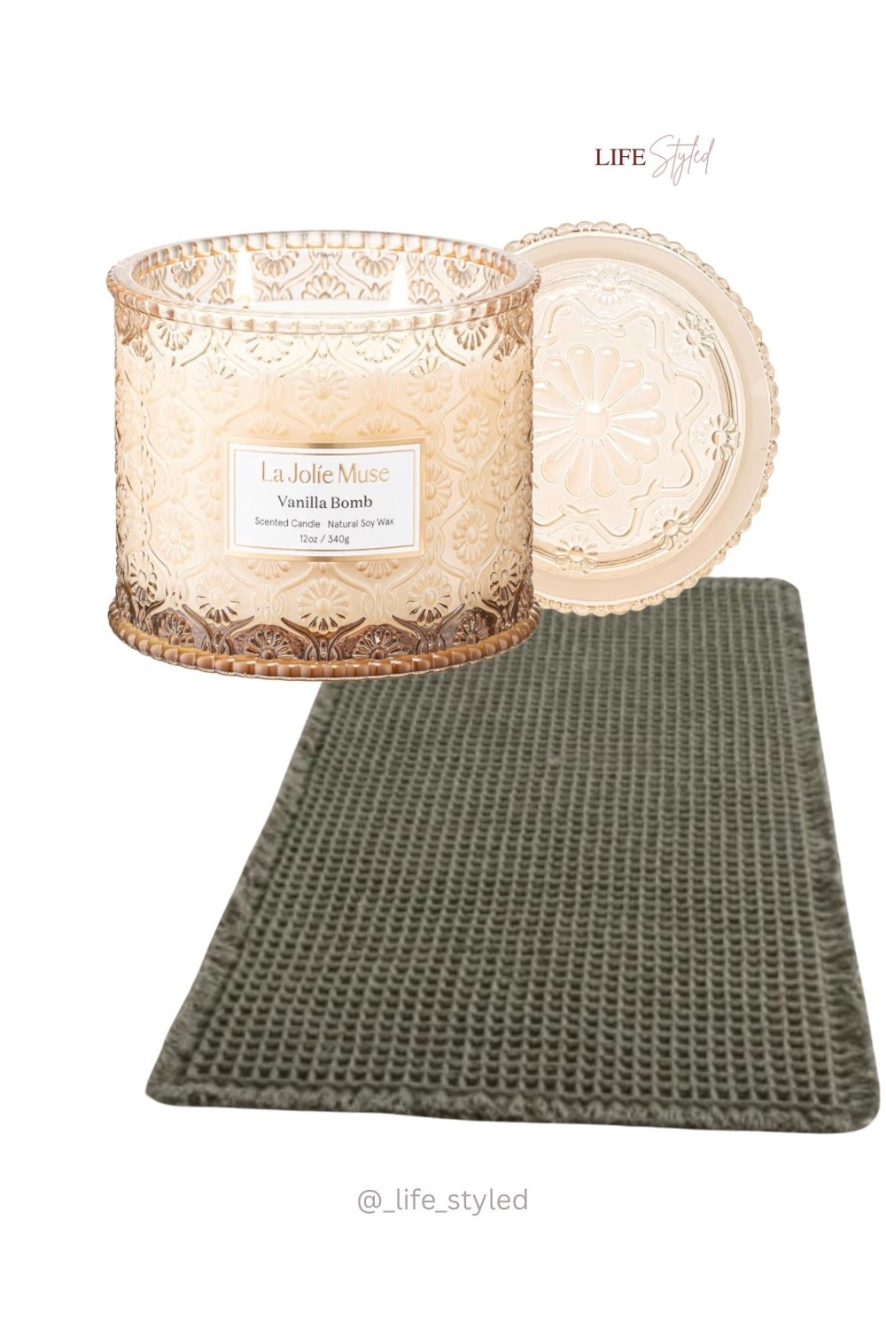 🛁 Waffle bath mat + a glass-jar candle with a lid that smells ridiculously good = instant spa vibes at home.

#LTKGiftGuide #LTKSaleAlert #LTKselfcare