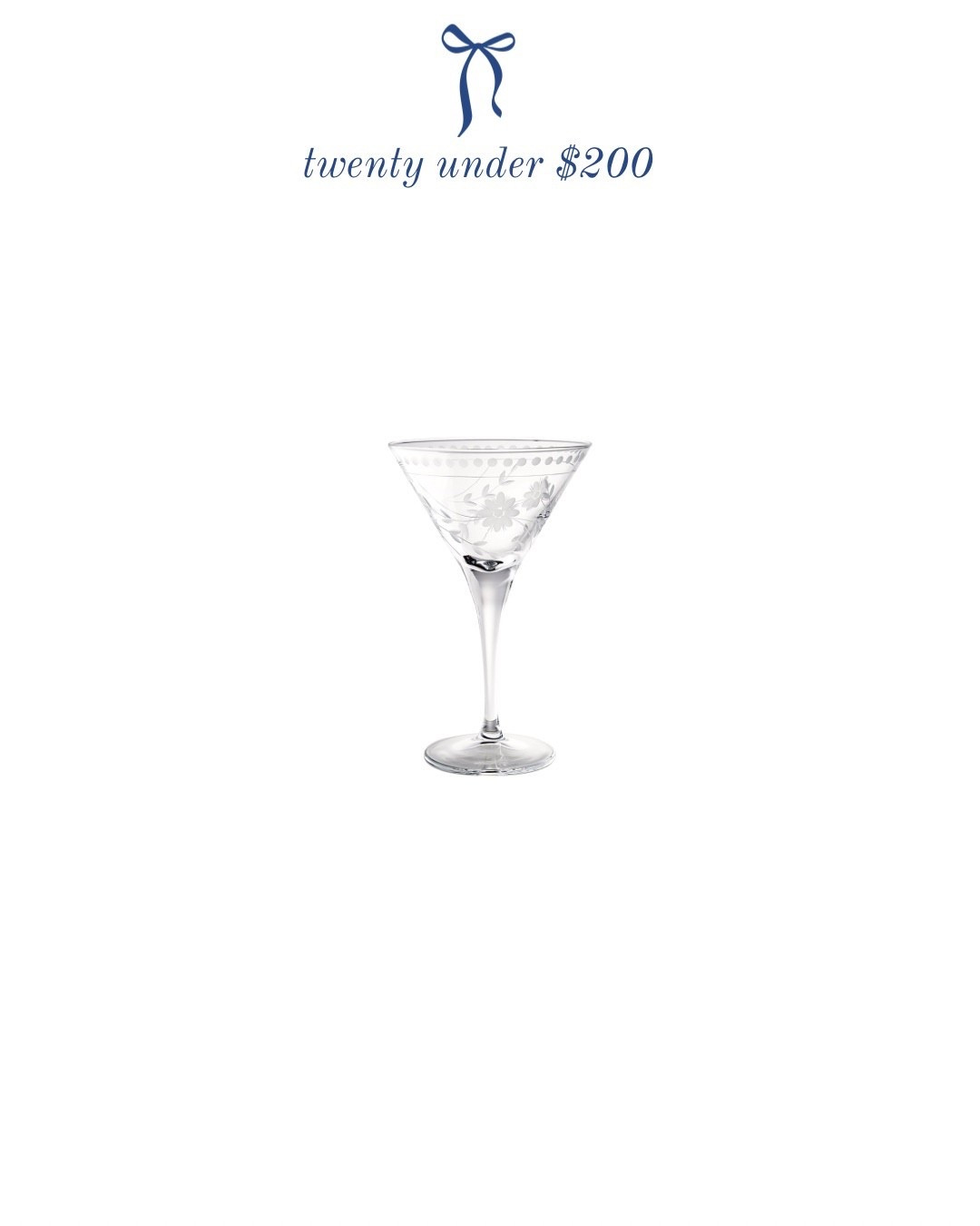 Floral martini glasses 🍸 

#LTKHome