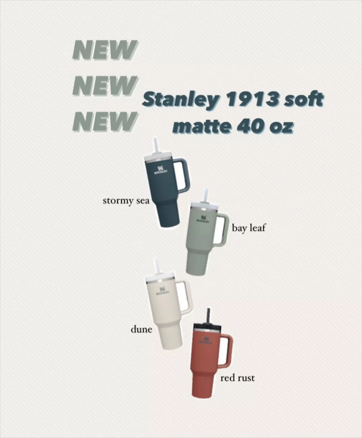 Stanley Soft Matte, Stanley Stormy Sea Bling, Stanley Bling, H2.0, 40 Oz 