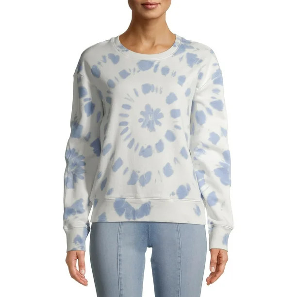 Time and Tru Women's Tie Dye Sweatshirt | Walmart (US)