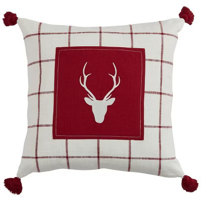 Split P Christmas Cheer Reindeer Pillow Cover 20" X 20" | Target