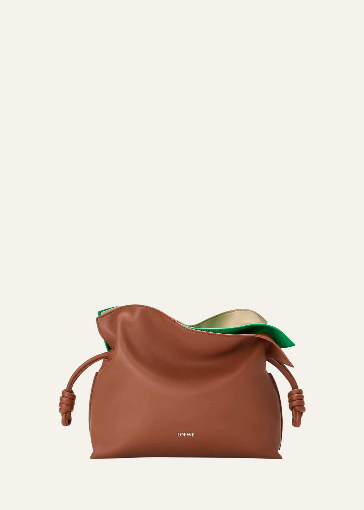 LOEWE Flamenco Layered Leather Clutch Bag | Bergdorf Goodman
