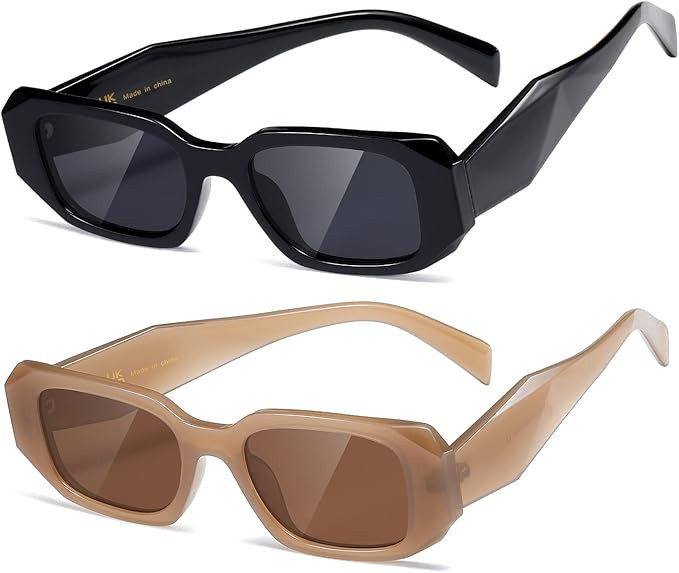 kimorn Rectangle Sunglasses for Women Men Trendy Retro Trendy Sun Glasses 90’s Vintage Square F... | Amazon (US)