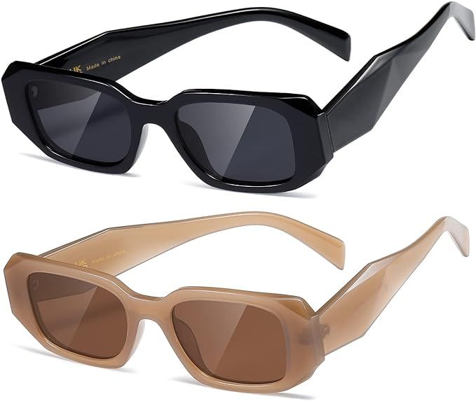 kimorn Rectangle Sunglasses for Women Men Trendy Retro Trendy Sun Glasses 90’s Vintage Square F... | Amazon (US)