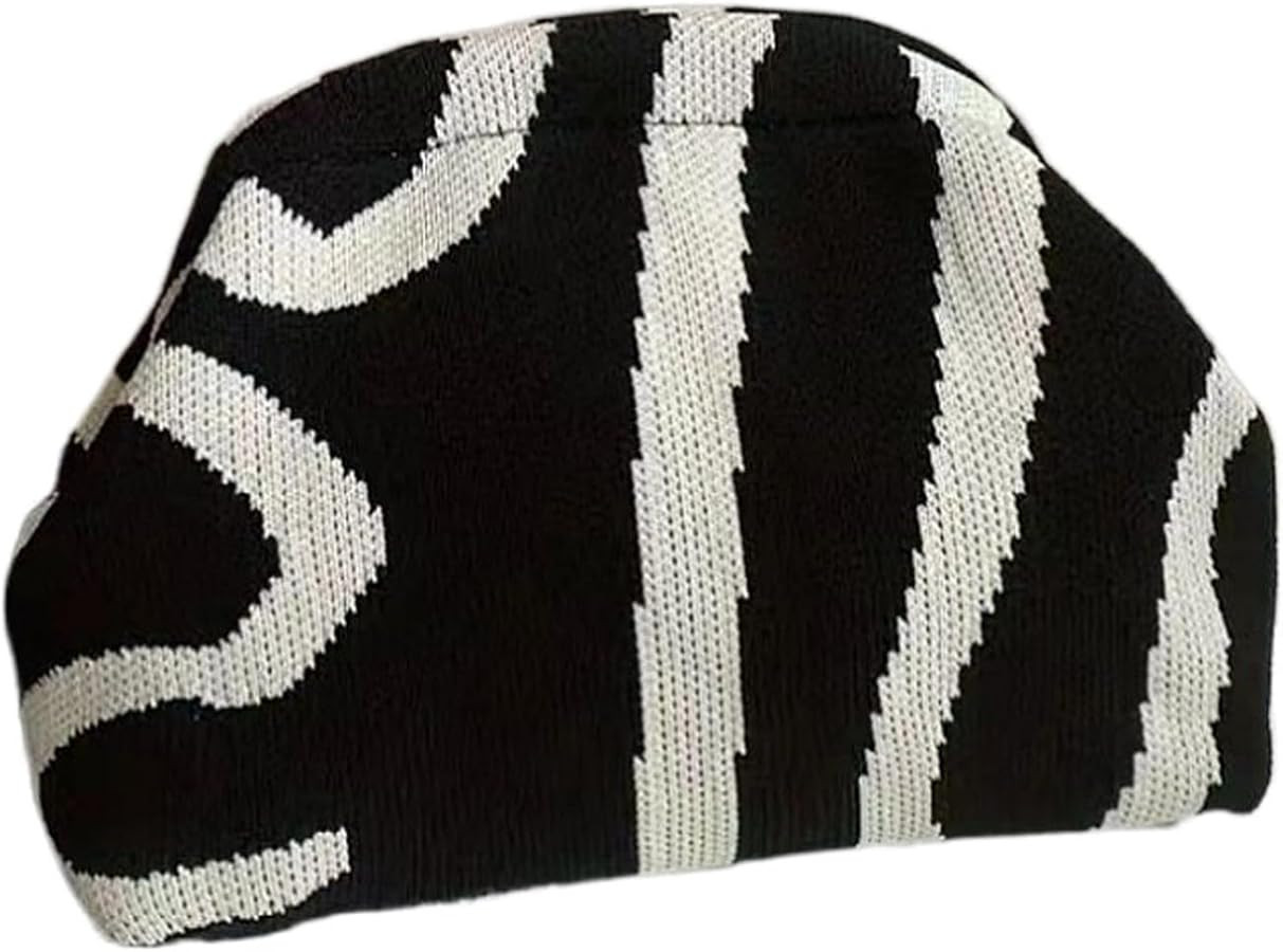 KARRESLY Summer Beach Clutch Purses for Women Woven Crochet Dumpling Handbags Small Purse | Amazon (US)