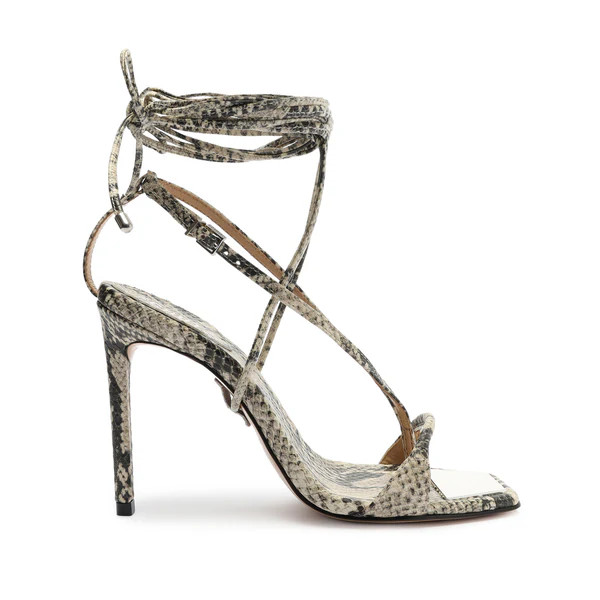 Vikki Snake-Embossed Leather Sandal | Schutz Shoes (US)
